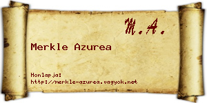 Merkle Azurea névjegykártya